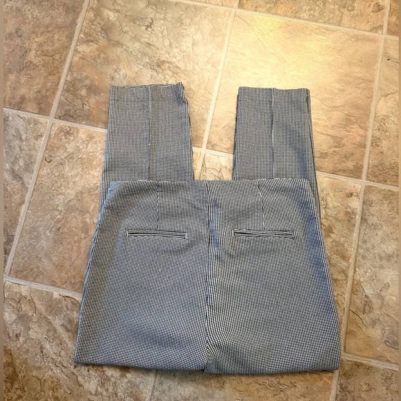 Massimo Fabbro Italy Plaid Ankle Pants Size 10 Pull-On Elastic Waist Trouser - Picture 3 of 6